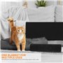 Griffoir Chat Canapé, 200 x 30cm, Protection Canapé Anti-Griffe Tapis Griffoir Chat Autocollant Taille Personnalisée à Faire Soi