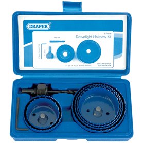 Draper 89716 Kit accessoires pour scie-cloche 9 pièces (Import Grande Bretagne)