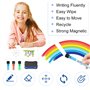 Film magnétique pour tableau blanc - Format A4 - 21 x 30 cm - Pour tableau blanc effaçable à sec - Avec 3 marqueurs et 1 gomme -
