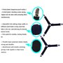 ZENUTA 4 Pièces Réglable Drap de Lit Attaches Triangle élastique Bretelles Gripper Support Clip de Sangles pour Draps de Lit, Ho