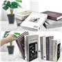 LPAMABA 3 Paires Serre Livre en Métal Cale Livre Etagere Bloc Livre Anti-Rayures et Antidérapan Rangement Livre Presse Livre en 