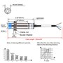Heschen M18 Capacitif Capteur De Proximité Commutateur, Type de non-bouclier, LJC18A3-B-Z/CY, Détecteur 1-10mm, 10-30VDC 200mA, 