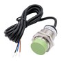 Heschen PR30-15DN2 Capteur de proximité inductif Type cylindrique Détection 15 mm M30 Rond Non blindé 12-24 VDC 3 fils NPN NC (n