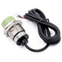 Heschen PR30-15DN2 Capteur de proximité inductif Type cylindrique Détection 15 mm M30 Rond Non blindé 12-24 VDC 3 fils NPN NC (n