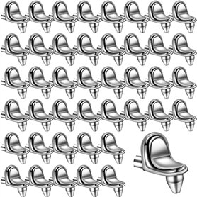 Lot de 50 chevilles de support d'étagère en acier inoxydable 5 mm pour bibliothèque