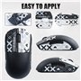 Tapis antidérapant pour Souris de Jeu sans Fil, résistant à la Transpiration, Facile à appliquer, Design Autocollant, kit de Mis