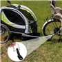 0XBIT Attache Remorque Velo, 2 Jeux Attelage Remorque Velo, Fixation Remorque Velo avec 4 Boucles en Forme de U et 1 Tournevis M