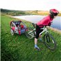 0XBIT Attache Remorque Velo, 2 Jeux Attelage Remorque Velo, Fixation Remorque Velo avec 4 Boucles en Forme de U et 1 Tournevis M