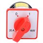 Commutateur rotatif Commutateur à came HZ5-20/4 L02 20A 380V 4KW 6 Bornes 2 positions Commutateur inverseur Pour la conversion d