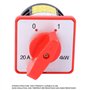 Commutateur rotatif Commutateur à came HZ5-20/4 L02 20A 380V 4KW 6 Bornes 2 positions Commutateur inverseur Pour la conversion d