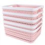 STARVAST Lot de 5 Panier de Rangement en Plastique avec Poignées
