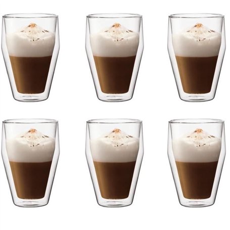 Set 6 verres thermo - BODUM - Titlis - Double paroi - 0.35 l - Transparent