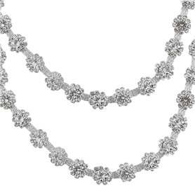 BGTXINGI Chaîne de 10 mm avec strass en forme de fleur pour travaux manuels