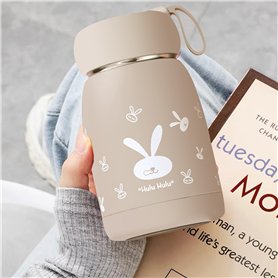 Bouteille isotherme en acier inoxydable pour enfants avec affichage de la température : Nizirioo 320 ml Bouteille d'eau sous vid