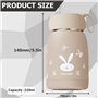 Bouteille isotherme en acier inoxydable pour enfants avec affichage de la température : Nizirioo 320 ml Bouteille d'eau sous vid