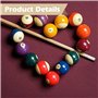 SPORWAY Lot de 50 pointes de queue de billard : pointes de queue de billard vissables 12 mm avec filetage en plastique M8 pour q