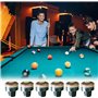 SPORWAY Lot de 50 pointes de queue de billard : pointes de queue de billard vissables 12 mm avec filetage en plastique M8 pour q