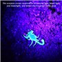MEGYAD Lot de 8 lampes de poche UV : lampe de poche à lumière noire avec 9 LED, mini lampe UV à lumière noire pour les faux bill