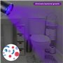 MEGYAD Lot de 8 lampes de poche UV : lampe de poche à lumière noire avec 9 LED, mini lampe UV à lumière noire pour les faux bill