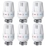 Lot de 6 Têtes Thermostatiques Smart Valve de Radiateur M30 x 1