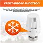 Lot de 6 Têtes Thermostatiques Smart Valve de Radiateur M30 x 1,5 - Thermostat de Chauffage et Valve de Rechange