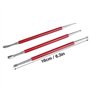 3 Pcs en Cuir Artisanat Outil DIY Sculpture Stylus Outil Modélisation Épissage Gaufrage Cuillère Outil De Sculpture Kit Dotting 