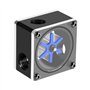 Indicateur de débit, filetage G1 / 4 6 Turbine Indicateur de débitmètre à 3 voies pour système de refroidissement par eau PC, ob