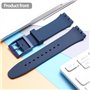 WRISTARMOR Lot de 2 bracelets de rechange en silicone pour Swatch 19 mm étanche avec outil