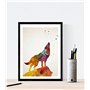 Nacnic Pack de 3 photos pour encadrer les animaux. Décoration de la maison avec des images d'animaux. Papier 250 grammes Images 