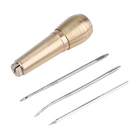 3 Pcs Aiguilles À Coudre Curvées En Cuir De Perçage Aléatoire Outils En Cuir Artisanat Kit De Couture pour DIY À Coudre Réparati