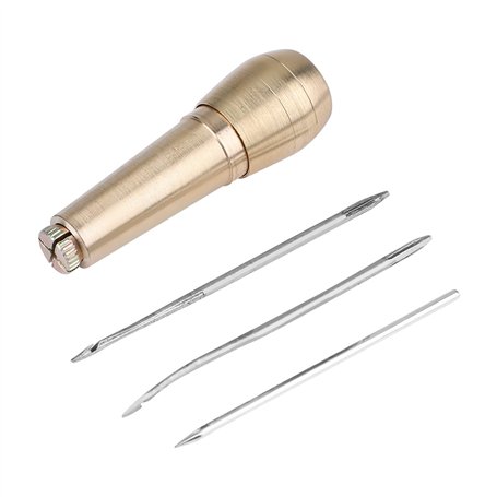 3 Pcs Aiguilles À Coudre Curvées En Cuir De Perçage Aléatoire Outils En Cuir Artisanat Kit De Couture pour DIY À Coudre Réparati