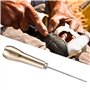 3 Pcs Aiguilles À Coudre Curvées En Cuir De Perçage Aléatoire Outils En Cuir Artisanat Kit De Couture pour DIY À Coudre Réparati