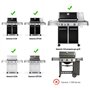 onlyfire piézo allumeur gaz Barbecue Compatible avec pour Weber Genesis Série 300 Propane Barbecue au gaz