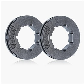 Haishine Pignon Jante 3/8" 7T Pignon Rim 19mm pour Husqvarna 50 51 55 154 254 pour Stihl 028 029 034 036 MS360 MS310 MS290 Tronç