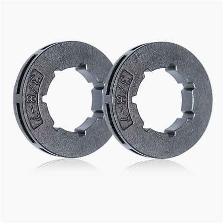Haishine Pignon Jante 3/8" 7T Pignon Rim 19mm pour Husqvarna 50 51 55 154 254 pour Stihl 028 029 034 036 MS360 MS310 MS290 Tronç