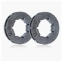 Haishine Pignon Jante 3/8" 7T Pignon Rim 19mm pour Husqvarna 50 51 55 154 254 pour Stihl 028 029 034 036 MS360 MS310 MS290 Tronç