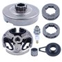 Adefol Embrayage et Jante de pignon Tambour d'embrayage Kit pour Husqvarna 362 365 371 372 XP Pièces de Rechange avec Vis sans F
