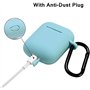 Étui en Silicone Compatible avec Les AirPods 2 1 avec kit de Nettoyage, étui de Protection Compatible avec Apple AirPods 2 avec 