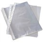 CRYSTAL Pochettes perforées en plastique transparent A4 (254 cm)