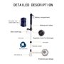 fdsmall Aquarium Gravier Cleaner Aquarium Gravier Cleaner Outils électriques de Nettoyage d'aquarium à débit d'eau réglable Aqua