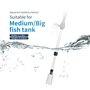 fdsmall Aquarium Gravier Cleaner Aquarium Gravier Cleaner Outils électriques de Nettoyage d'aquarium à débit d'eau réglable Aqua