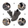MGNLRTI Basket Homme Chaussure de Sports léger Multisports Sneakers Running Outdoor Training Gym Tennis Jogging Homme Grise Mode