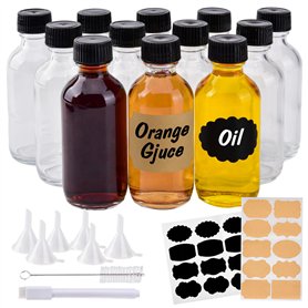 Lot de 12 60ml Mini Bouteille Verre