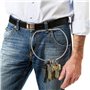 Neikafan 2 Pièces 150 mm Porte Clé Grand Anneaux Porte Clé Metallique Porte-Clés avec Fermoir à Vis Organiseur de Clef Pour Les 