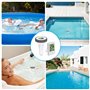 Thermomètre Piscine Flottant Sans Fil,Thermomètre de Piscine Numérique avec écran LCD,Thermomètre Numérique Sans Fil,Thermomètre