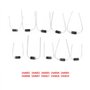 200pcs 10 valeurs Diodes électroniques Kit d'assortiment de diodes de redressement 1N4001~1N4007 1N5817~1N5819