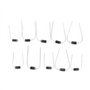 200pcs 10 valeurs Diodes électroniques Kit d'assortiment de diodes de redressement 1N4001~1N4007 1N5817~1N5819
