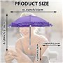 parapluie en dentelle rose et dentelle violette avec ventouse pour téléphone
