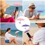 KOOtau 2 ensembles de parapluie de téléphone, parapluie en dentelle rose et dentelle violette avec ventouse pour téléphone, couv