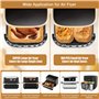 Papier Cuisson Air Fryer, 150 PCS pour Ninja Flex Drawer Dual Zone AF500EU 10,4L, Doublure en Papier Jetable Air Fryer Accessoir